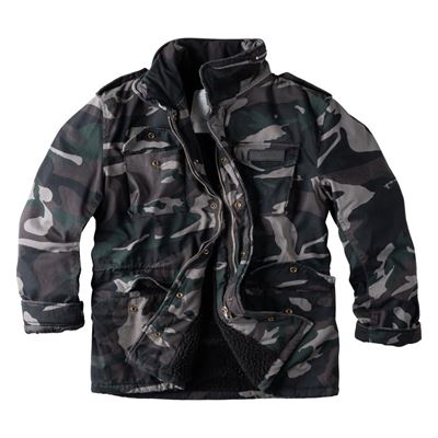 PARATROOPER Vintage kurtka zimowa BLACK CAMO