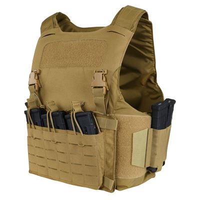Kamizelka LCS VANQUISH LT z uchwytem na płyty COYOTE BROWN