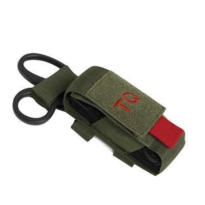 Torba MOLLE TQ na kołowrót i nożyczki ZIELONA