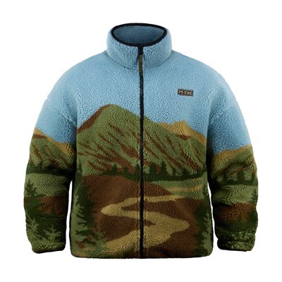 Bluza z zamkiem błyskawicznym z polaru SHERPA z motywem KARPAT M-TAC 20564001 2