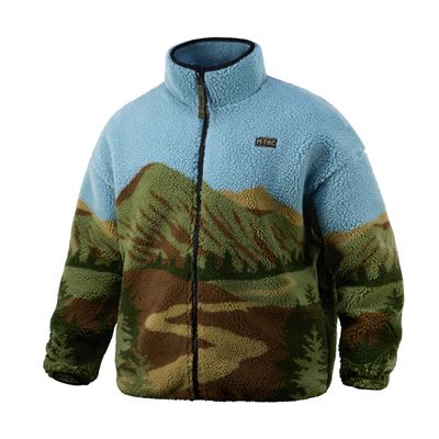 Bluza z zamkiem błyskawicznym z polaru SHERPA z motywem KARPAT