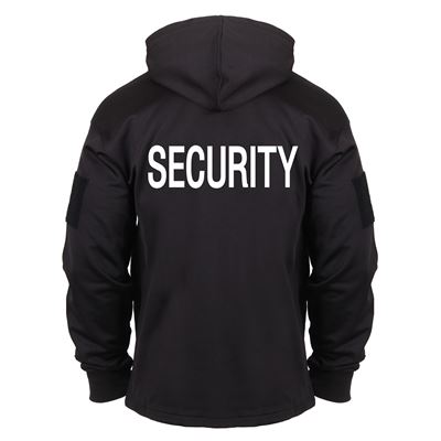 Bluza z kapturem SECURITY CZARNA
