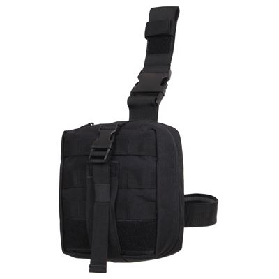 Etui medyczne na udę MOLLE MEDIC rozkładane CZARNE