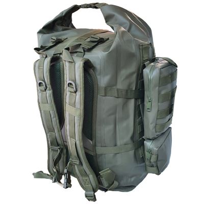 Plecak ARMY-X-TREME 70 l wodoodporny z kieszeniami ZIELONY
