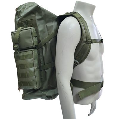 Plecak ARMY-X-TREME 70 l wodoodporny z kieszeniami ZIELONY
