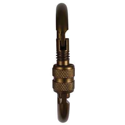 Karabina z blokadą zabezpieczającą 80 mm COYOTE ROTHCO 214 3