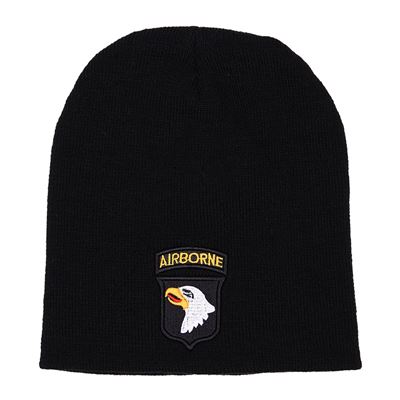 Czapka 101st AIRBORNE z dzianiny BLACK