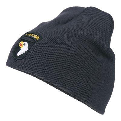 Dzianinowa czapka 101st AIRBORNE ciemnoszara