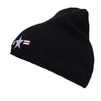 Dzianinowa czapka BEANIE WWII AIR FORCE BLACK