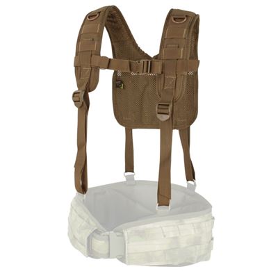 Szelki bojowe MOLLE kształt H COYOTE BROWN
