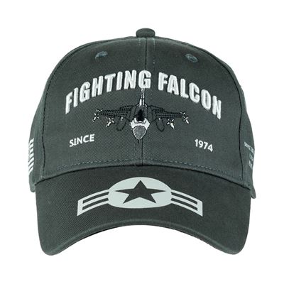 Czapka baseballowa F-16 FALCON SZARA FOSTEX 215066 2
