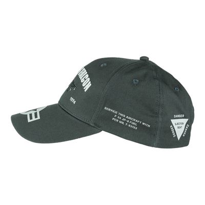 Czapka baseballowa F-16 FALCON SZARA FOSTEX 215066 5