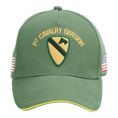 Czapka baseballowa US CAVALRY WWII 3D ZIELONA
