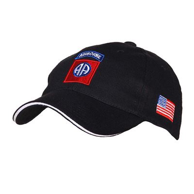 Czapka z daszkiem 82nd AIRBORNE BLACK