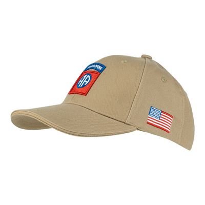 Czapka z daszkiem 82nd AIRBORNE KHAKI
