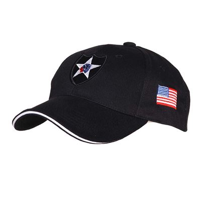 Czapka z daszkiem 2nd INFANTRY DIVISION BLACK