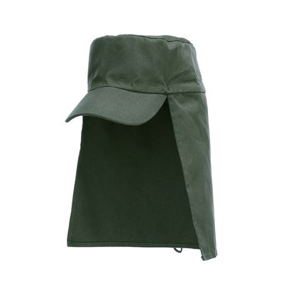 Czapka LEGION z ochroną karku ZIELONA
