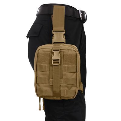 Etui medyczne na udzie MOLLE MEDIC rozkładane COYOTE BROWN