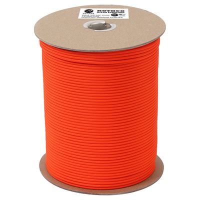 Sznur PARACORD nylon 550LB na szpuli ø 4 mm / 300 m POMARAŃCZOWY