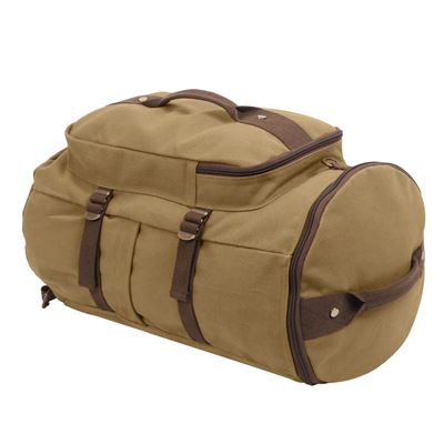 Torba płócienna CONVERTIBLE 19" / Plecak / Torba BROWN