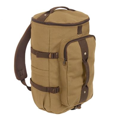 Torba płócienna CONVERTIBLE 19" / Plecak / Torba BROWN