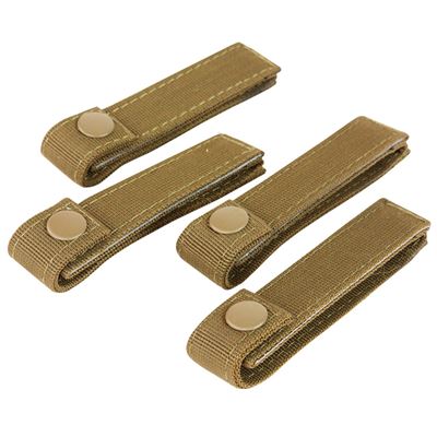 Pętle do mocowania MODULAR 10cm/4szt COYOTE