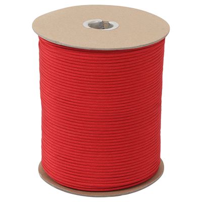 Sznur PARACORD nylon 550LB na szpulce ø 4 mm / 300 m CZERWONY