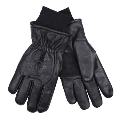 Rękawice zimowe OUTDOOR skórzane BLACK