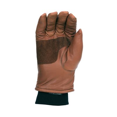 Zimowe skórzane rękawice OUTDOOR BROWN