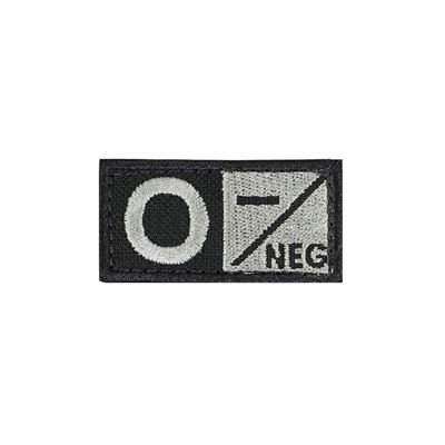 Grupa krwi 0 łatka NEG VELCRO FOLIAGE