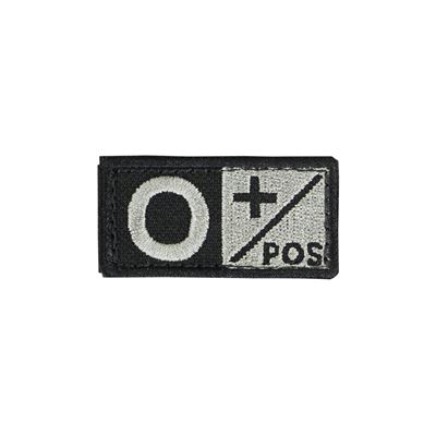 Patch grupa krwi 0 POS VELCRO FOLIAGE