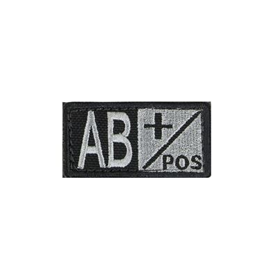 Plaster grupy krwi AB POS VELCRO FOLIAGE