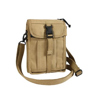 Torba VENTURER na ramię, płócienna KHAKI