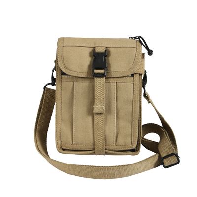Torba VENTURER na ramię, płócienna KHAKI