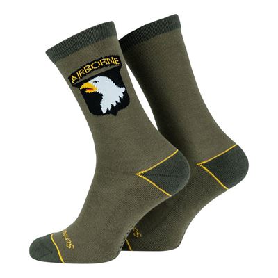 Skarpety 101st Airborne ZIELONE