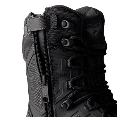 Buty taktyczne BRIGADE 8" z zamkiem błyskawicznym CZARNE CONDOR OUTDOOR 235010-002 2