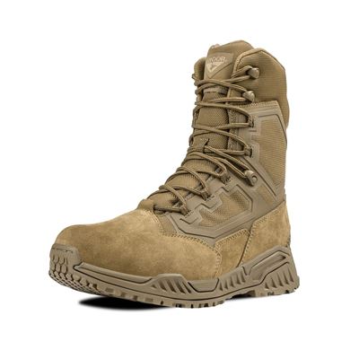 Buty taktyczne BRIGADE 8" z zamkiem błyskawicznym COYOTE BROWN