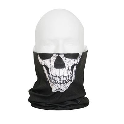 Wielofunkcyjny szalik HEADGEAR z czaszką BLACK