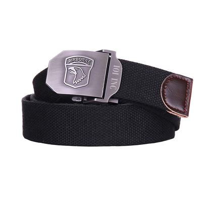Pasek AIRBORNE canvas BLACK