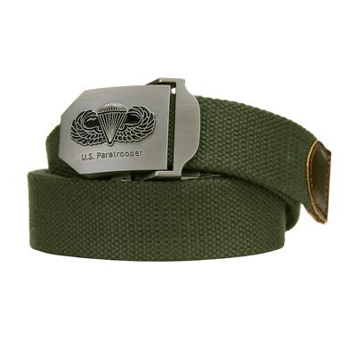Pasek US PARATROOPER canvas GREEN