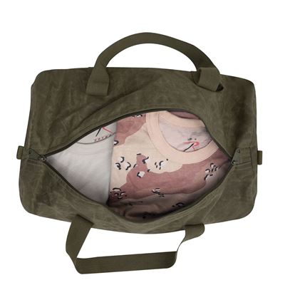 Torba WAXED DUFFLE BAG na ramię ZIELONA
