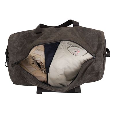 Torba WAXED DUFFLE BAG na ramię 24" BRĄZOWA ROTHCO 2417BR 4