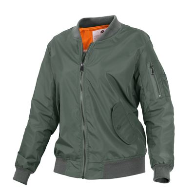 Damska kurtka bomber MA1 FLIGHT SAGE GREEN