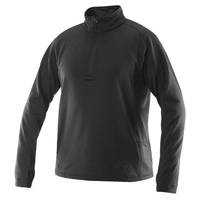 Koszulka 24-7 GRID FLEECE z długim rękawem BLACK