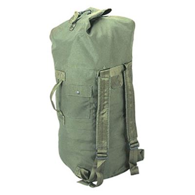 Torba US NYLON z dwoma paskami używana GREEN