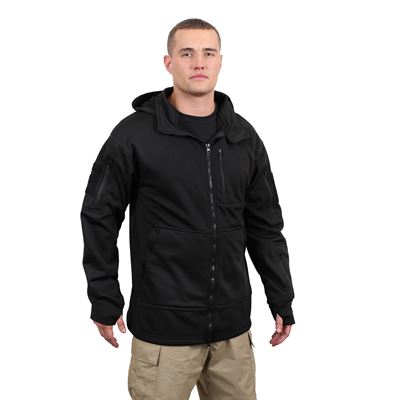 Kurtka TACTICAL z kapturem CZARNA