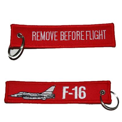 USUŃ PRZED LOTEM / brelok do kluczy F-16