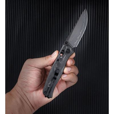 Nóż składany SHRED ostrze gładkie CZARNY