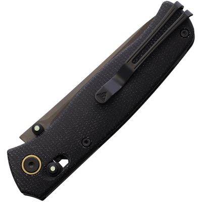 Nóż składany MEDAL ostrze gładkie CZARNY