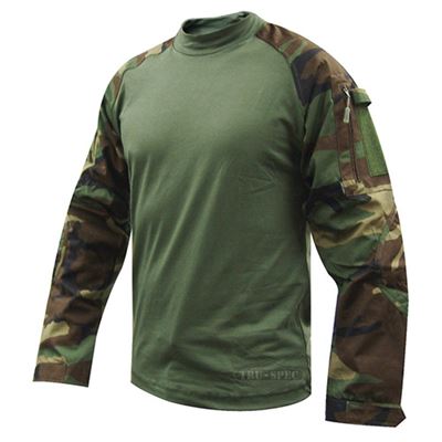 Koszula taktyczna COMBAT Cordura rip-stop WOODLAND
